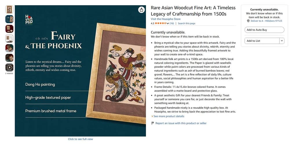Hoasipho Amazon US listing and brand pages — view 5.