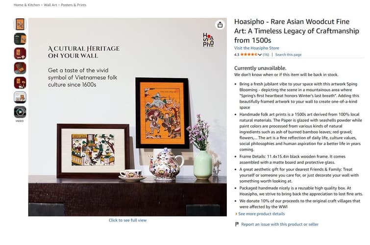 Hoasipho Amazon US listing and brand pages — view 9.