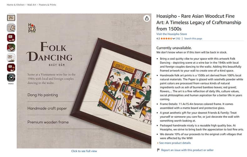 Hoasipho Amazon US listing and brand pages — view 10.