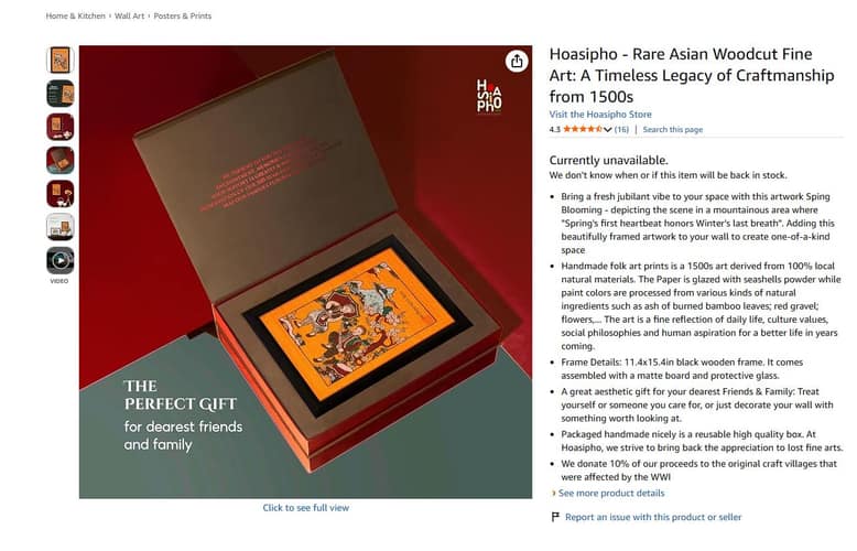Hoasipho Amazon US listing and brand pages — view 11.