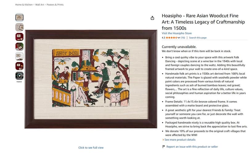 Hoasipho Amazon US listing and brand pages — view 12.