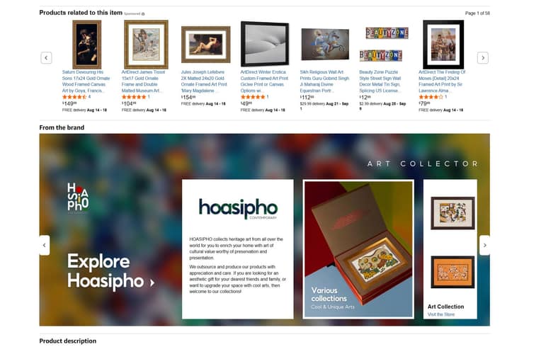 Hoasipho Amazon US listing and brand pages — view 13.